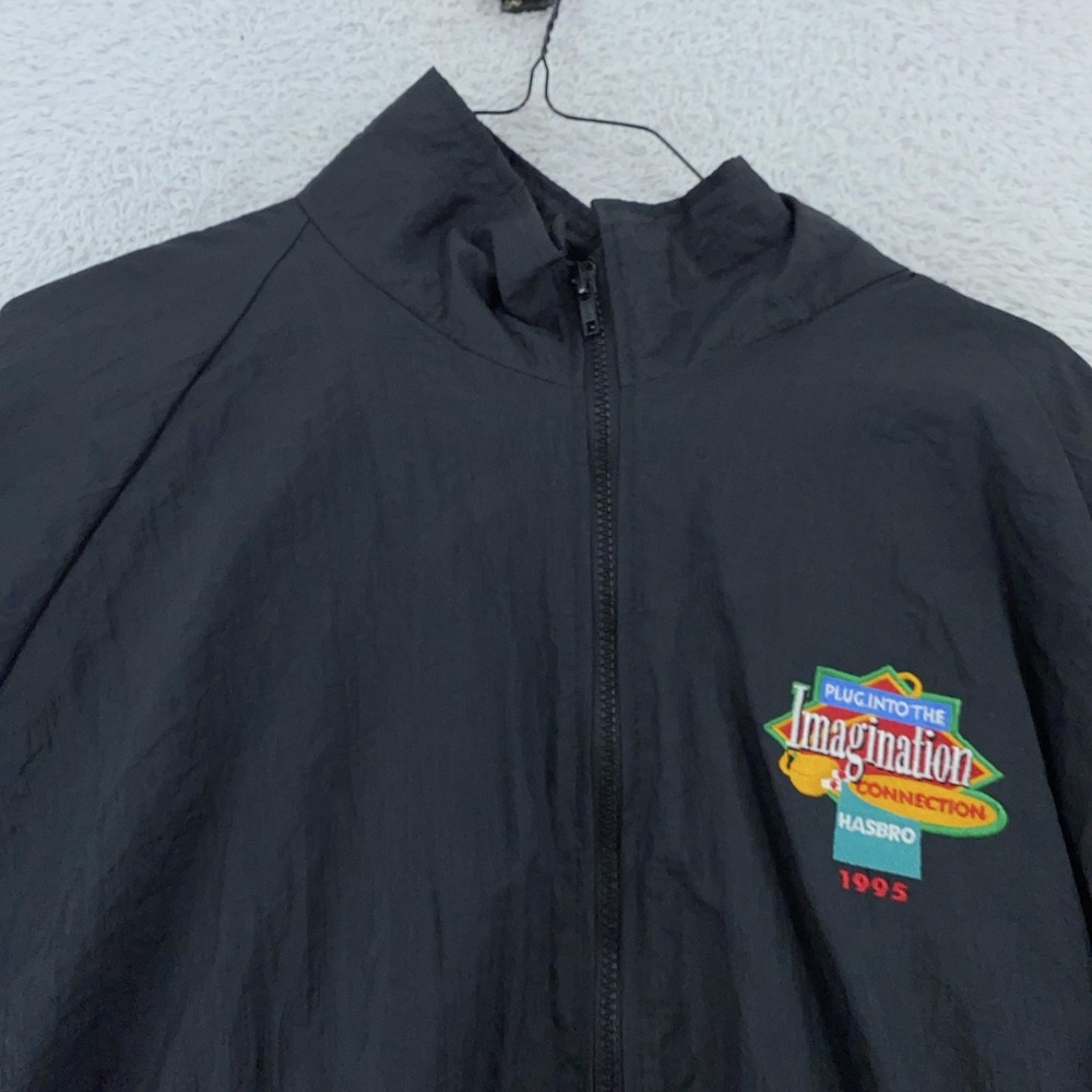 vtg 90s Hasbro Toys Imagination Connection Jacket XL Promo Lined Windbreaker